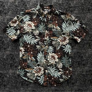 Reyn Spooner Tailored Fit Floral Printed Short Sleeve Button Down Shirt